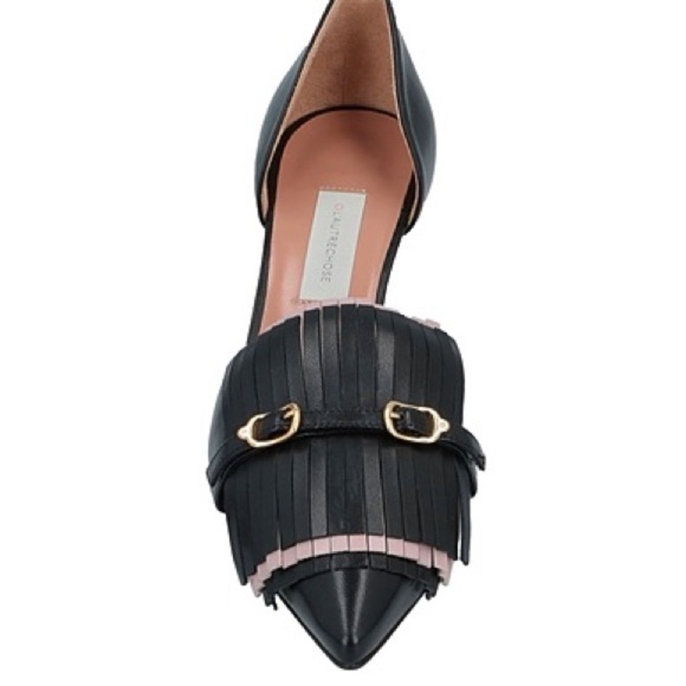Elegant Black and Pink Women's Loafers